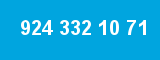 924 332 10 71